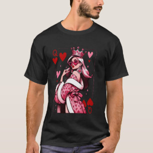 Camiseta Reina de Corazones Baraja de Cartas Reina