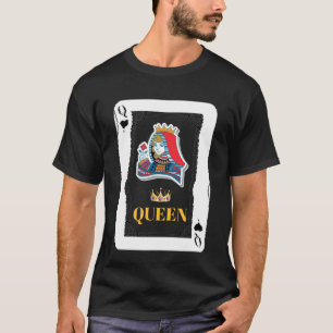 Camiseta Reina De Corazones Black Heart Blackjack Cards Pok