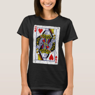 Camiseta Reina de Corazones Carta de Juego