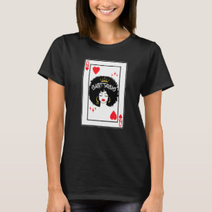 Camiseta Reina de Corazones Cartas de Blackjack Astrología