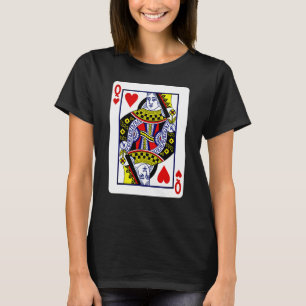 Camiseta Reina de corazones de cartas de juego tradicionale
