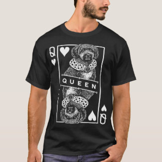 Camiseta Reina De Corazones De Perro De Agua Español