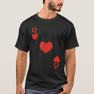 Camiseta Reina de corazones disfrazada de Mamáes de tarjeta