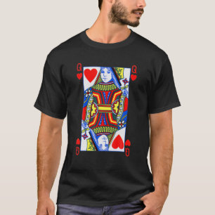Camiseta Reina De Corazones Divertida San Valentín Tee   Pó
