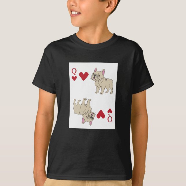 Camiseta Reina de corazones, perro (Anverso)