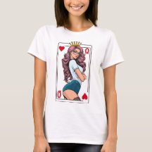 "Reina de Corazones": una mujer con cabello rosa.