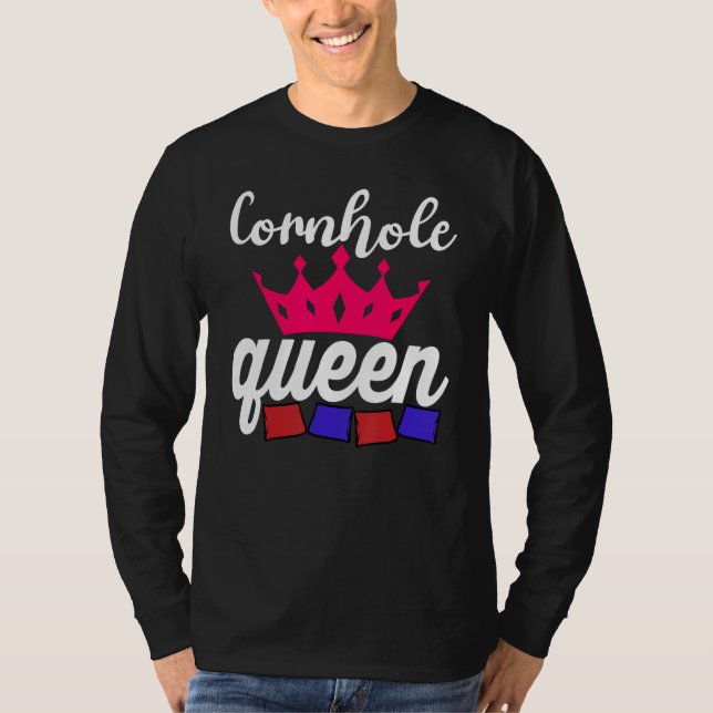 Camiseta Reina de Cornhole Corn Hole (Anverso)