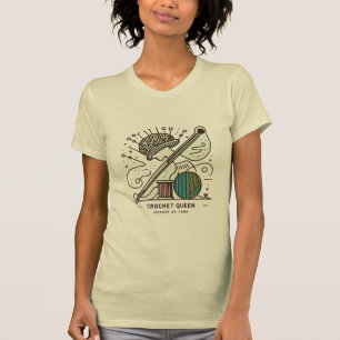 Camiseta reina de crochet