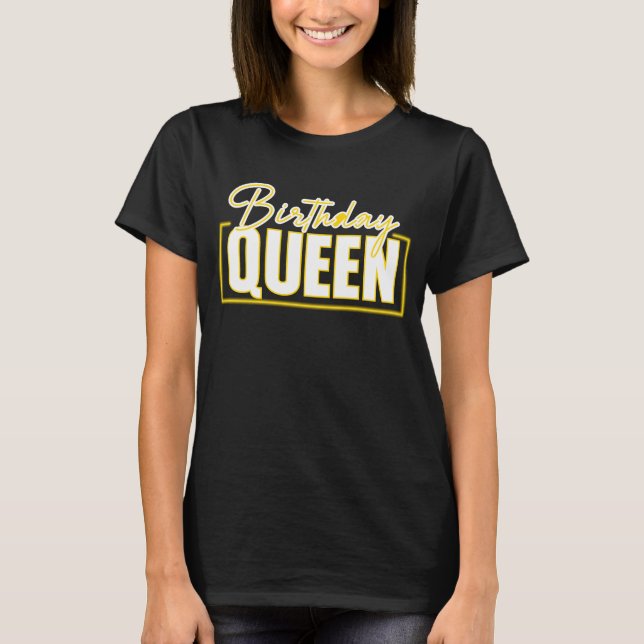 Camiseta Reina de cumpleaños (Anverso)