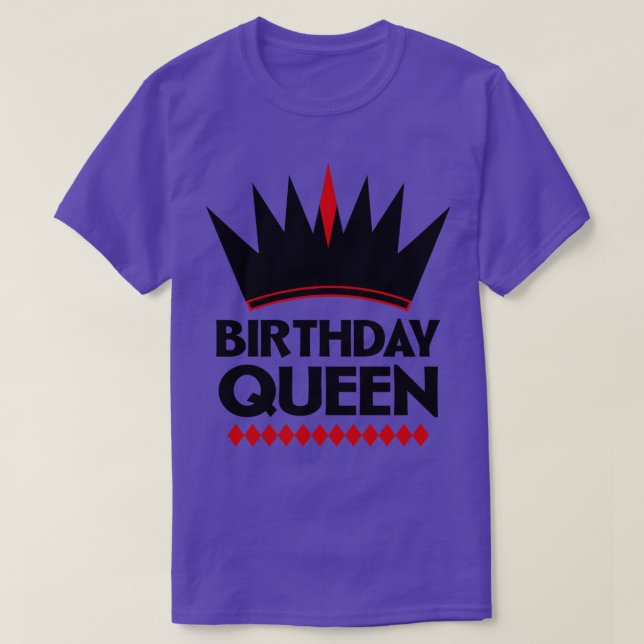 Camiseta Reina de cumpleaños (Diseño del anverso)