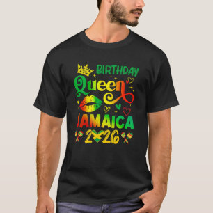 Camiseta Reina de Cumpleaños Divertido Jamaica 2026 Viaje d