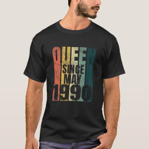 Camiseta Reina de cumpleaños número 31 de mujer desde que