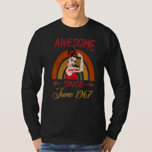 Camiseta Reina de cumpleaños número 55 desde junio de 1967
