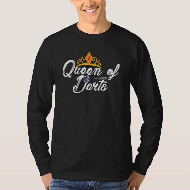Camiseta Reina De Darts Jugadora De Dart Darting Dartboar (Anverso)