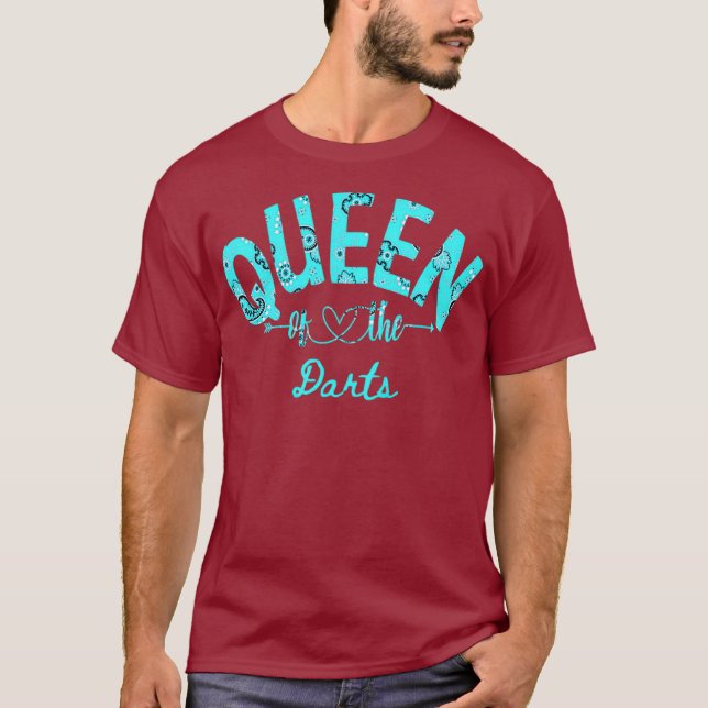 Camiseta Reina De Darts Premium Para Mujeres (Anverso)