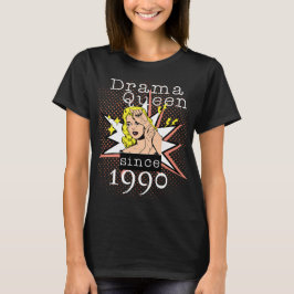 Camiseta reina de drama retro desde el personalizable de re