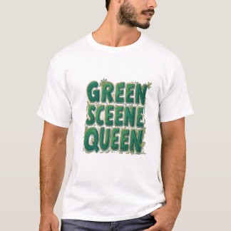 Camiseta Reina de escena verde