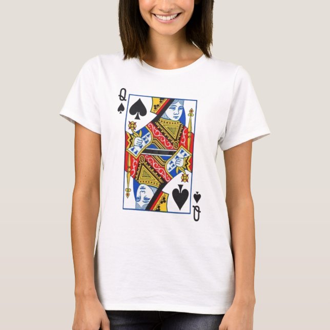 Camiseta reina de espadas (Anverso)