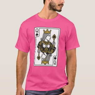 Camiseta Reina de espadas — Negro y oro