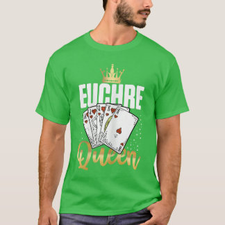 Camiseta Reina de Euchre familia de juegos de Euchre