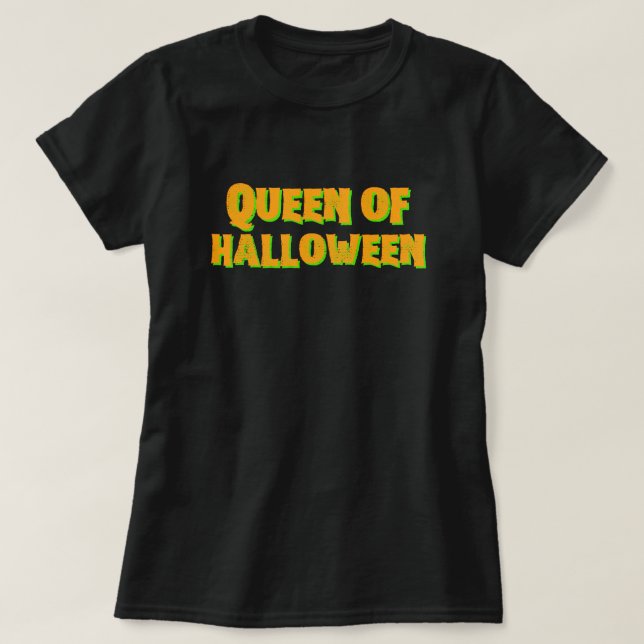Camiseta Reina De Halloween (Diseño del anverso)