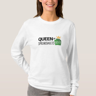 Camiseta Reina de hojas de cálculo