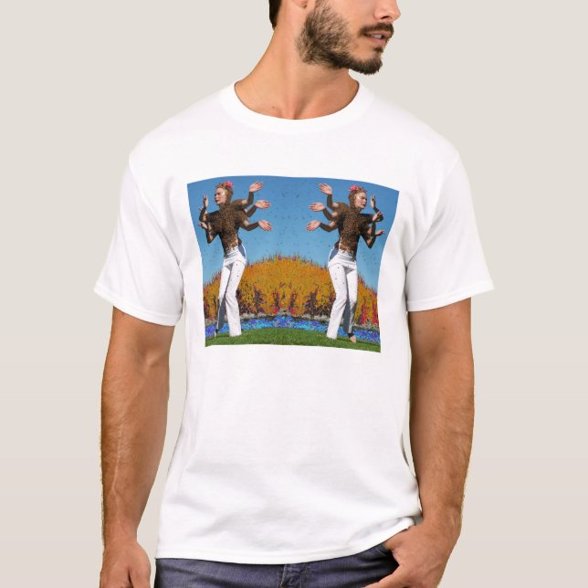 Camiseta reina de la abeja del kali (Anverso)