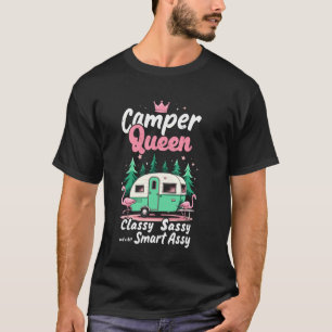 Camiseta Reina de la Autocaravana Elegante y Sassy con un p