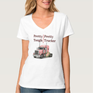 Camiseta Reina de la carretera Cumpleaños camionera