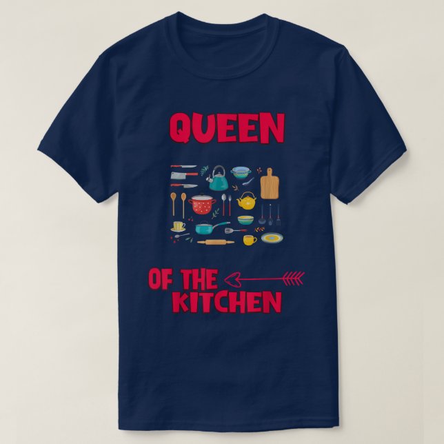 Camiseta Reina De La Cocina (Diseño del anverso)