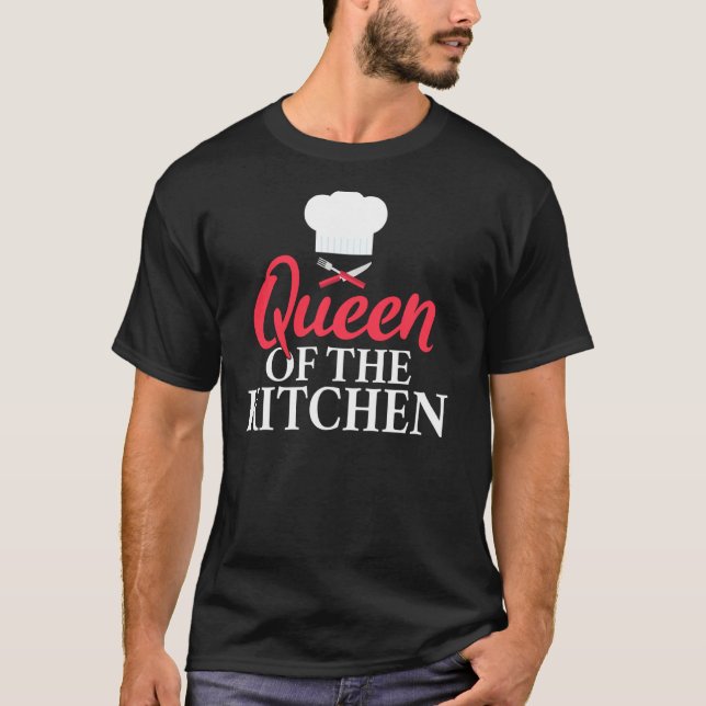 Camiseta Reina De La Cocina Cocina Cocinera Pullover (Anverso)
