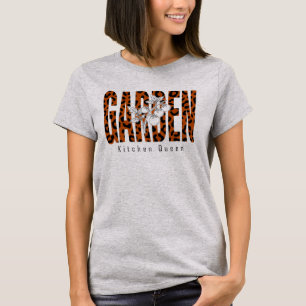 Camiseta Reina de la Cocina Estampado de Leopardo Jardín Bo