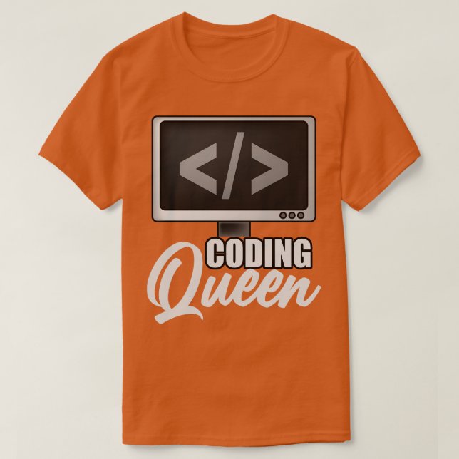 Camiseta Reina de la codificación (Diseño del anverso)