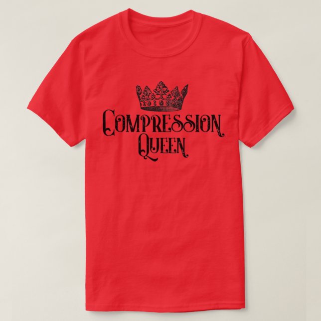 Camiseta Reina de la compresión (Diseño del anverso)