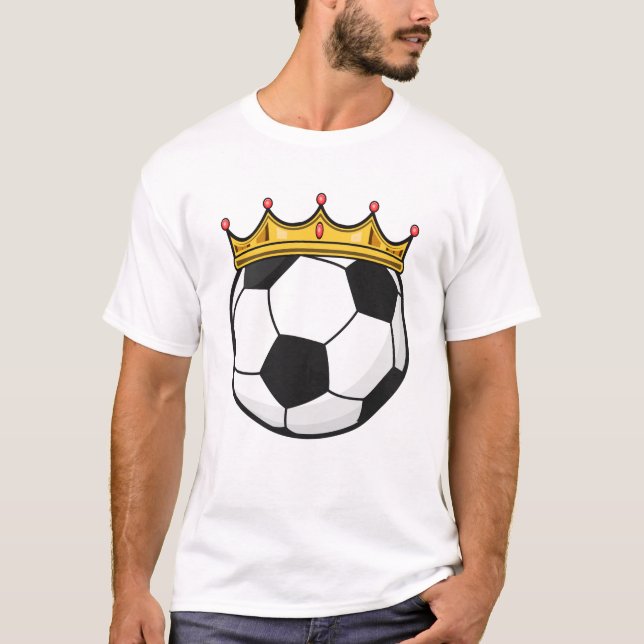 Camiseta Reina de la corona de fútbol (Anverso)