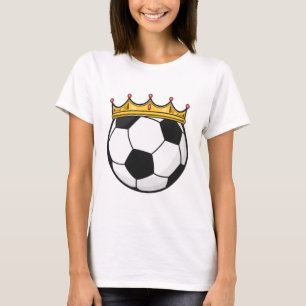 Camiseta Reina de la corona de fútbol