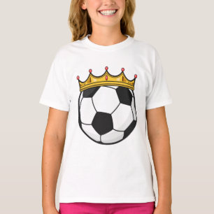 Camiseta Reina de la corona de fútbol