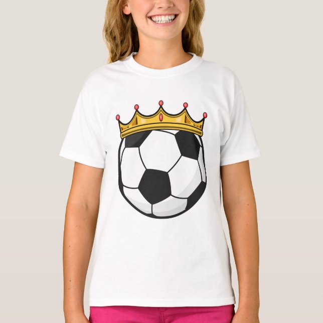 Camiseta Reina de la corona de fútbol (Anverso)