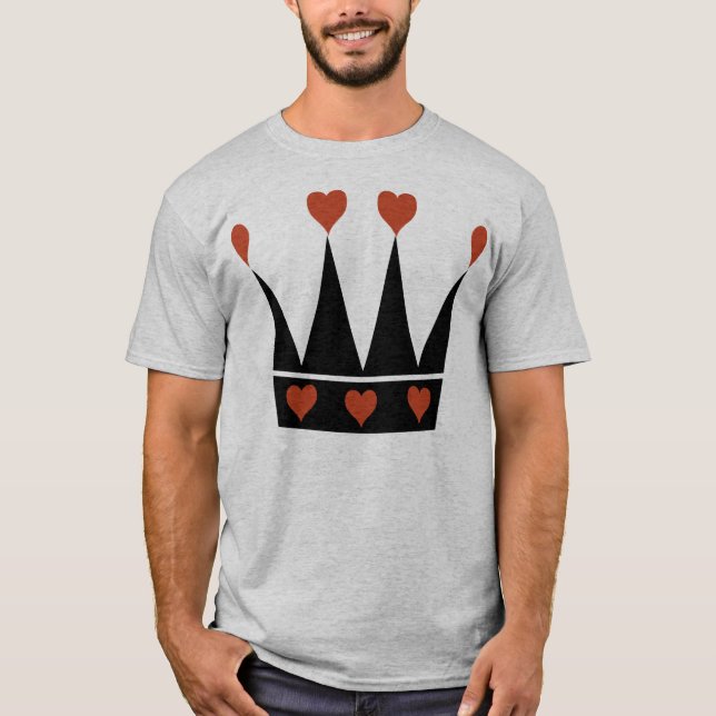 Camiseta Reina de la corona de los corazones (Anverso)