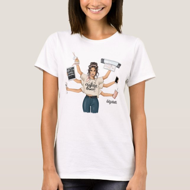Camiseta Reina de la Elaboración Elegante Marca (Anverso)