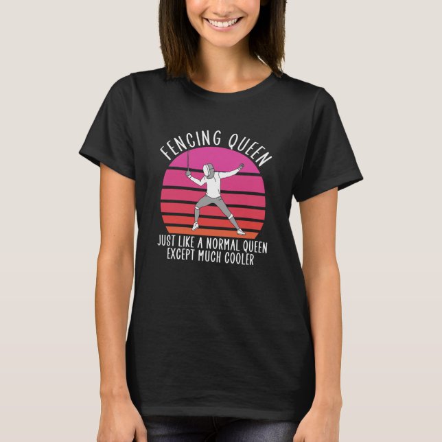Camiseta reina de la esgrima (Anverso)