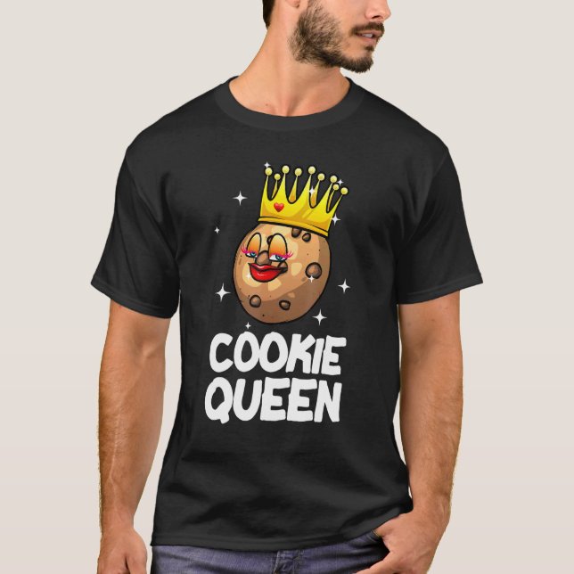 Camiseta Reina de la galleta para los hombres Guay Cocinar  (Anverso)
