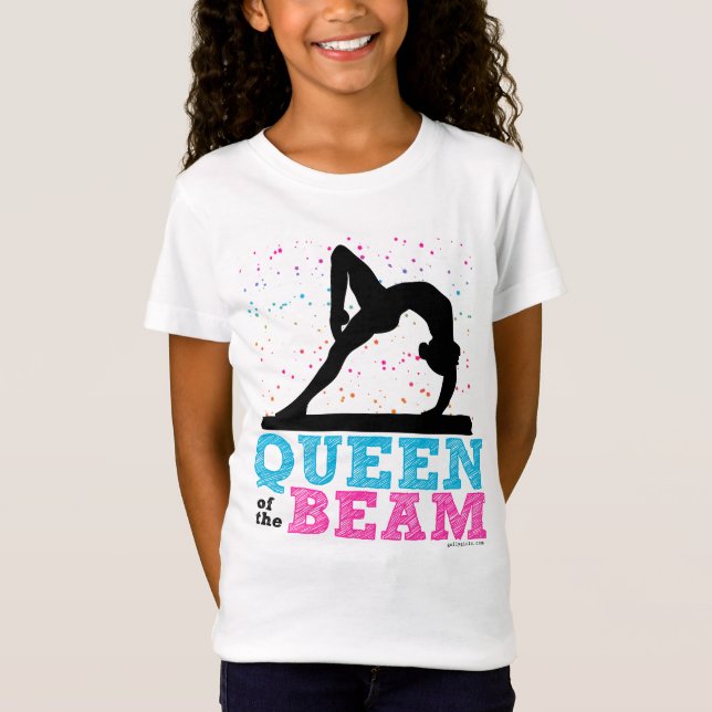 Camiseta Reina de la gimnasia del haz Golly de los chicas (Anverso)
