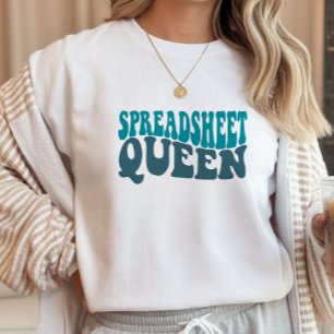Camiseta Reina de la Hoja de Cálculo Finanzas, Contadora, C