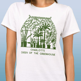 Camiseta Reina de la jardinería personalizada de Greenhouse