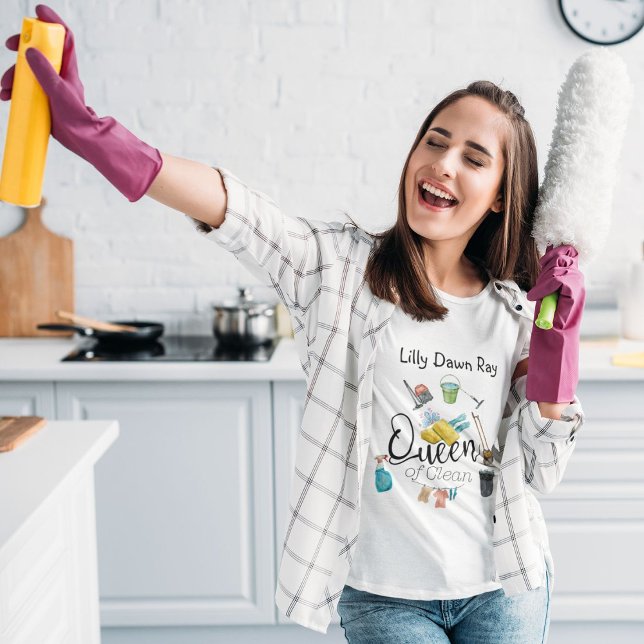 Camiseta Reina de la limpieza (Subido por el creador)