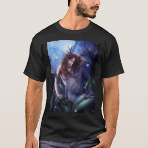 Camiseta Reina De La Madera - Diosa Con Hormigas En El Bosq