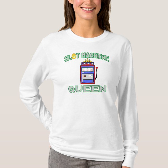 Camiseta Reina de la máquina tragaperras (tiara) (Anverso)