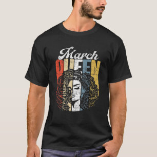 Camiseta Reina de la marcha retro asombrosa Chica de reina 