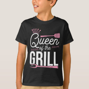Camiseta Reina De La Parrilla Ahumada Carne Bbq Byrbecue